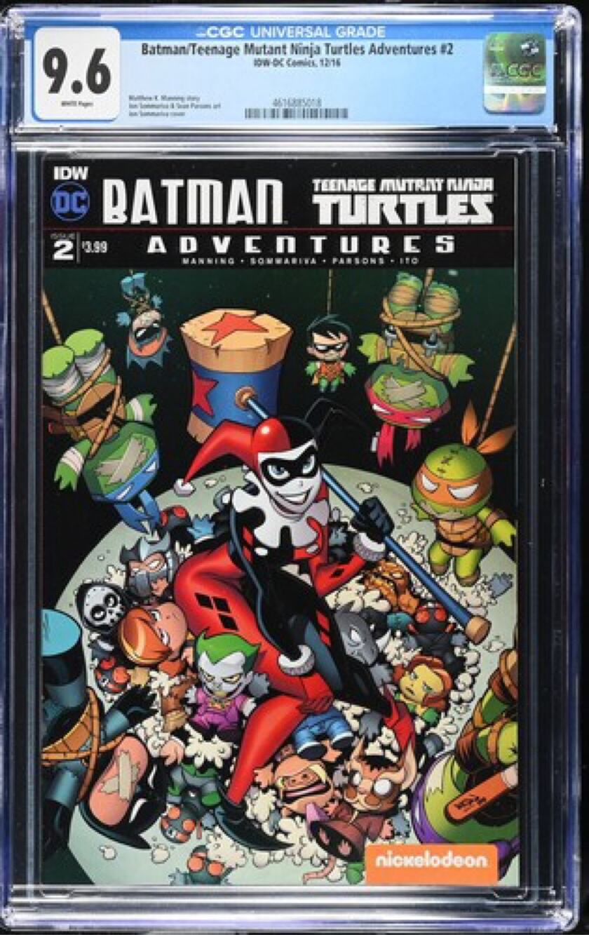 Batman Teenage Mutant Ninja Turtles Adventures 2 CGC 9.6 IDW DC 2016